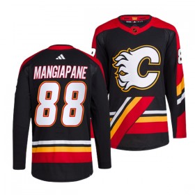 Calgary Flames Trikot Andrew Mangiapane 88 Adidas 2022-23 Schwarz Reverse Retro 2.0 Authentic - Herren